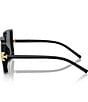 Color:Black - Image 4 - Women's TY9075U 57mm Square Sunglasses