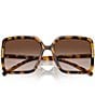 Color:Tortoise - Image 5 - Women's TY9075U 57mm Tortoise Square Sunglasses