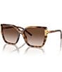 Color:Tortoise/Light Brown - Image 1 - Women's TY9076U 58mm Tortoise Square Sunglasses