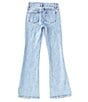 Color:Light Indigo - Image 2 - Big Girls 7-16 Clean Flare Jeans