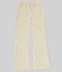 Color:Cream - Image 1 - Big Girls 7-16 Corduroy Patch Pocket Flare Pant