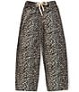 Tractr Big Girls Leopard Print Slight Barrel Pant - Image 1
