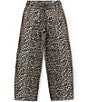Tractr Big Girls Leopard Print Slight Barrel Pant - Image 2