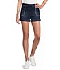 Tractr Tractr Blu Knit Denim Drawstring Lounge Shorts - Image 1