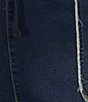 Tractr Tractr Blu Knit Denim Drawstring Lounge Shorts - Image 4