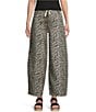 Tractr Tractr Tractr Blu Mid Rise Easy Fit Leopard Print Jeans, Color:Multi - Image 1