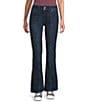 Tractr Tractr Blu Front Seam Flared Denim Jeans, Color:Dark Indigo - Image 1