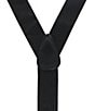 Trafalgar Classic Solid Color Convertible Suspenders, Color:Black - Image 3