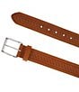 Trafalgar Grady 40mm Celt Scroll Embossed Leather Belt, Color:Tan - Image 2