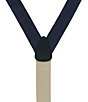 Trafalgar Hudson Nylon Button End Braces, Color:Navy - Image 3