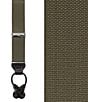 Trafalgar Hudson Nylon Button End Braces, Color:Olive Green - Image 2