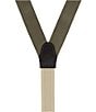 Trafalgar Hudson Nylon Button End Braces, Color:Olive Green - Image 3
