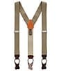 Trafalgar Hudson Nylon Button End Braces, Color:Dark Khaki - Image 1