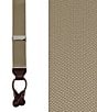Trafalgar Hudson Nylon Button End Braces, Color:Dark Khaki - Image 2
