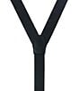 Trafalgar Leyton Diagonal Lined Tone On Tone Formal End Braces, Color:Black - Image 3