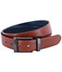 Trafalgar Maverick Reversible Leather Dress Belt, Color:Navy To Tan - Image 2