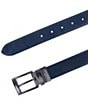Trafalgar Maverick Reversible Leather Dress Belt, Color:Navy To Tan - Image 3