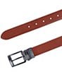 Trafalgar Maverick Reversible Leather Dress Belt, Color:Navy To Tan - Image 4