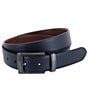 Trafalgar Maverick Reversible Leather Dress Belt, Color:Black To Brown - Image 1