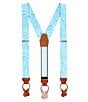 Trafalgar Sobee Silk Button End Braces, Color:Blue - Image 1