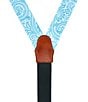 Trafalgar Sobee Silk Button End Braces, Color:Blue - Image 3