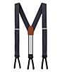 Trafalgar The Monte Bello Interlocked Formal End Silk Suspenders, Color:Graphite - Image 1