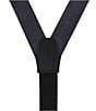 Trafalgar The Monte Bello Interlocked Formal End Silk Suspenders, Color:Graphite - Image 3