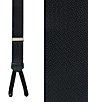 Trafalgar The Monte Bello Interlocked Formal End Silk Suspenders, Color:Black - Image 2