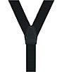 Trafalgar The Monte Bello Interlocked Formal End Silk Suspenders, Color:Black - Image 3