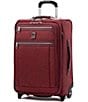 Color:Bordeaux - Image 1 - Platinum Elite 22#double; Expandable Carry-On Rollaboard Suitcase
