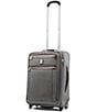 Color:Vintage Grey - Image 3 - Platinum Elite 22#double; Expandable Carry-On Rollaboard Suitcase