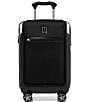Color:Shadow Black - Image 1 - Platinum® Elite Compact Business Plus Carry-On Expandable Hardside Spinner Suitcase