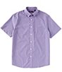 Color:Lavender - Image 1 - TravelSmart Short Sleeve Patch Pocket Woven Dobby Sport Shirt
