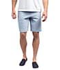 Color:Blue - Image 1 - Beck Tic Weave Performance Stretch 9.5#double; Inseam Shorts