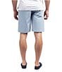 Color:Blue - Image 2 - Beck Tic Weave Performance Stretch 9.5#double; Inseam Shorts