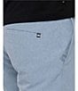 Color:Blue - Image 4 - Beck Tic Weave Performance Stretch 9.5#double; Inseam Shorts