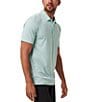 TravisMathew The Heater Performance Stretch Short Sleeve Polo Shirt, Color:Eggshell Blue - Image 3