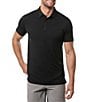 Color:Black - Image 1 - The Heater Performance Stretch Short Sleeve Polo Shirt