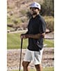 TravisMathew The Heater Performance Stretch Short Sleeve Polo Shirt, Color:Black - Image 6