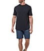TravisMathew Beyond The Limits 9#double; Inseam Shorts, Color:Mood Indigo/Vintage Indigo - Image 3