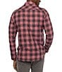 Color:Earth Red/Black - Image 2 - Cloud Flannel Plaid Long Sleeve Woven Shirt