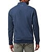 TravisMathew Cloud Quarter Zip 2.0 Fleece Pullover, Color:Heather Blue - Image 2