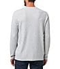 TravisMathew Cloud Waffle Crew Shirt, Color:Heather Light Grey - Image 2