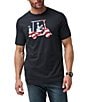 Color:Black - Image 1 - Five K Day Americana Short Sleeve T-Shirt
