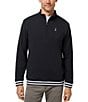TravisMathew Happier Hour Quarter-Zip Pullover, Color:Black - Image 1
