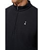 TravisMathew Happier Hour Quarter-Zip Pullover, Color:Black - Image 3