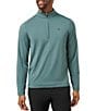 TravisMathew Heater Pro Quarter-Zip Pullover, Color:Silver Pine - Image 1