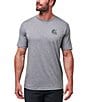 Color:Heather Grey - Image 2 - Mermaid Caves Graphic Short Sleeve T-Shirt