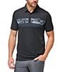 Color:Black - Image 1 - Mount Thunder Modern Fit Short Sleeve Polo Shirt
