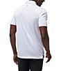 Color:White - Image 2 - Ocean Time Modern Fit Short Sleeve Polo Shirt